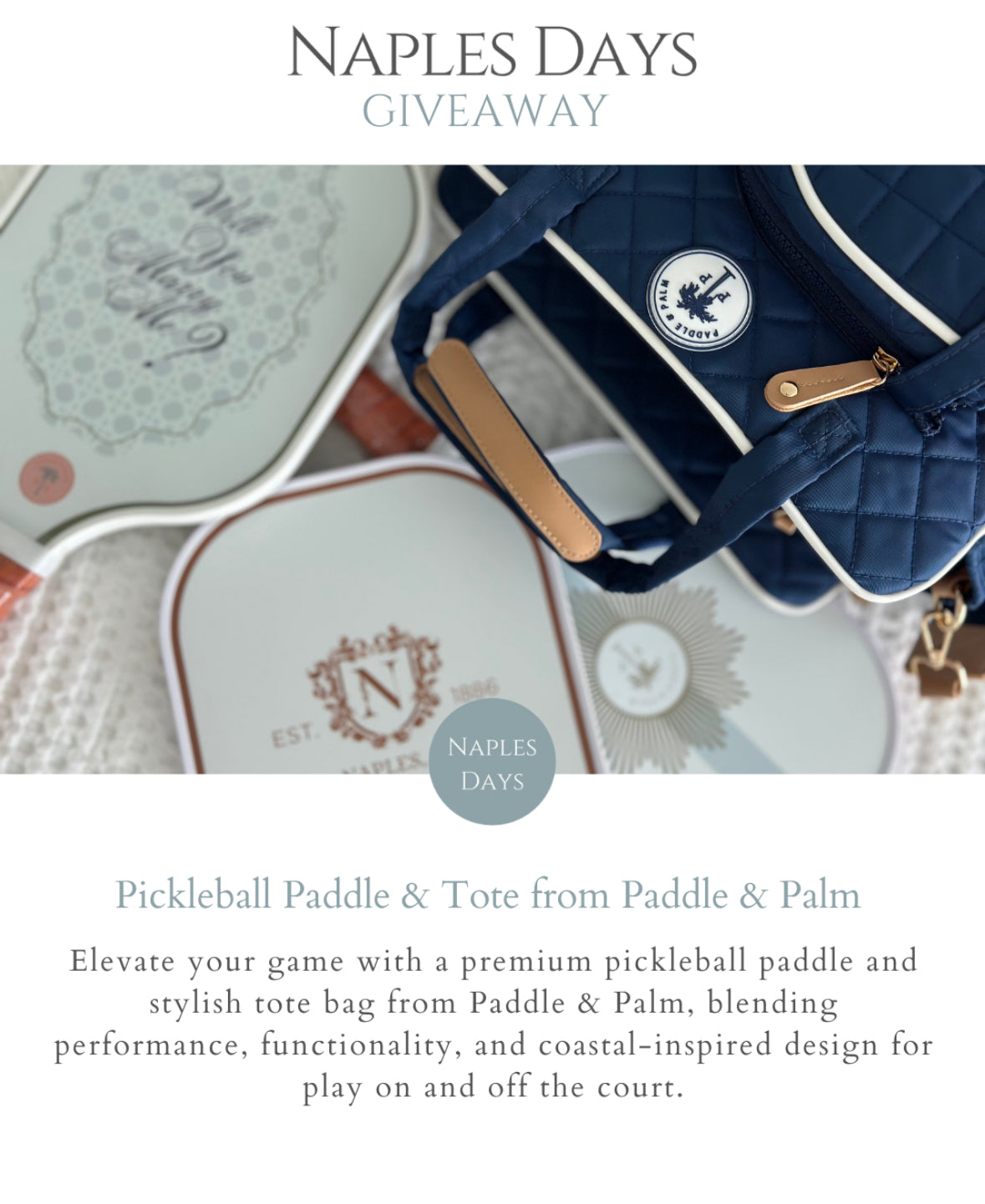 Pickleball Tote Bag
