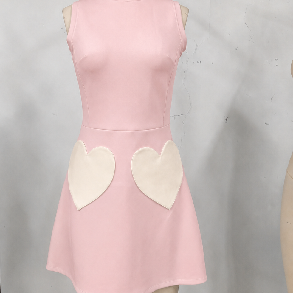 Coming Soon Light Pink Heart Dress